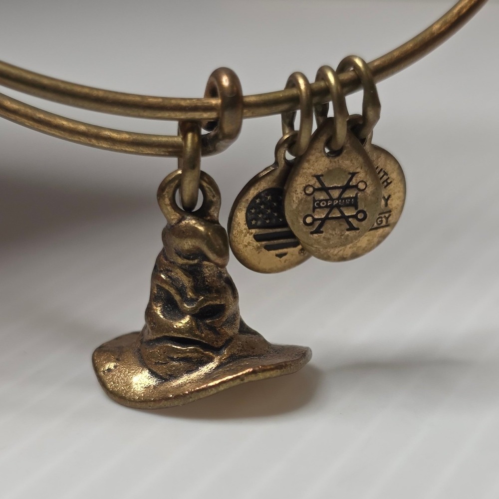 Alex and Ani‎ Bangle OS Gold Fair Harry Potter Sorting Hat AS18HP04RG